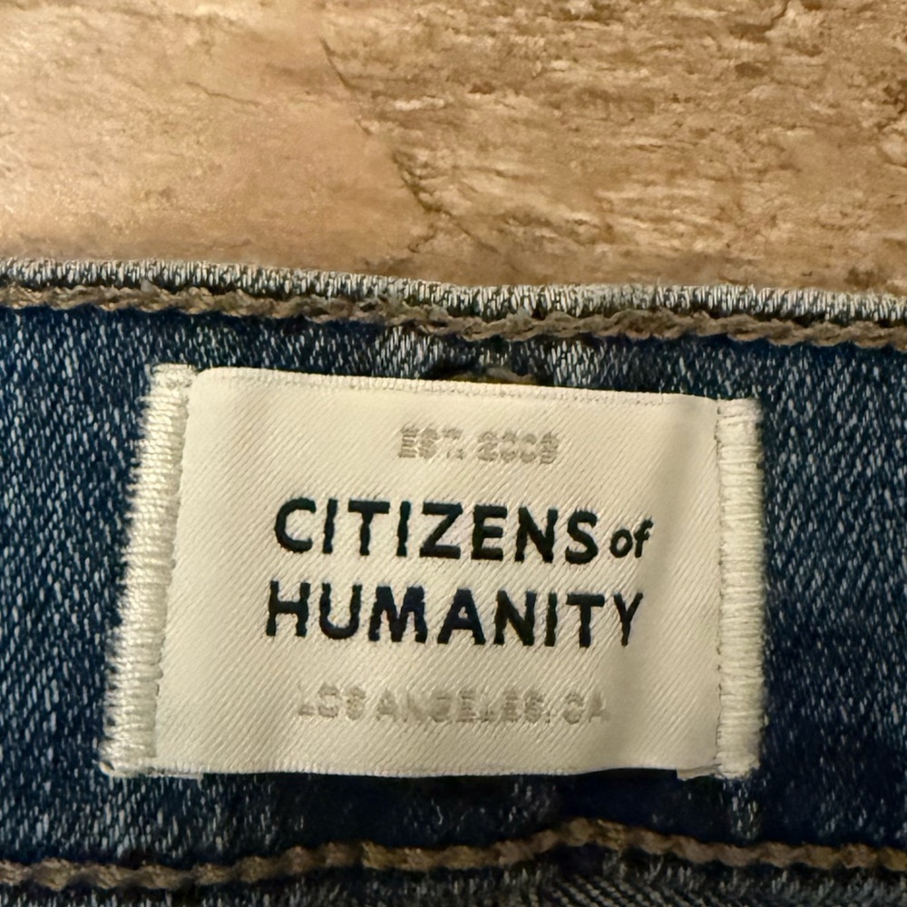 Citizens of Humanity Olivia High Rise Skinny Straight Jeans Sz 25 Medium Wash - Picture 3 of 8